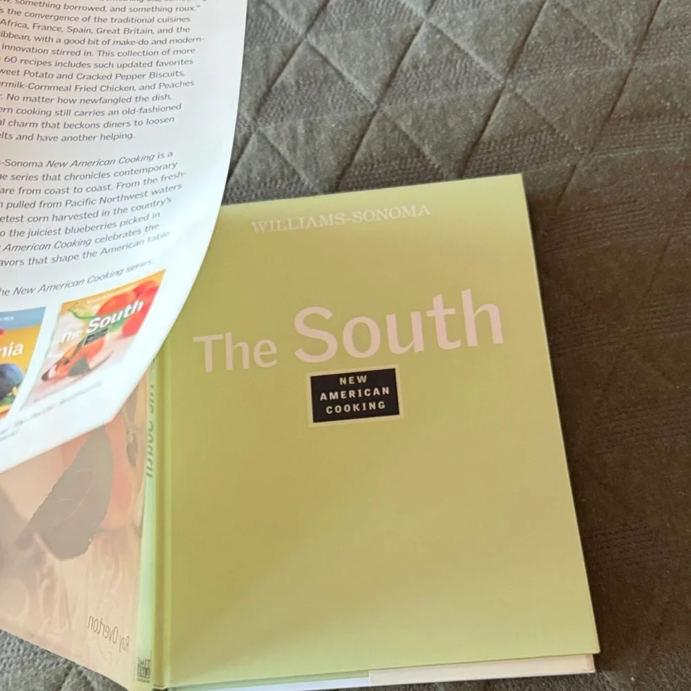 Williams Sonoma The South Cookbook with Peach and Green Cover